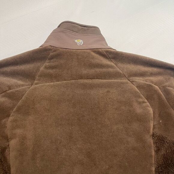 Mountain Hardwear Fleece Jacket Womens Small Brown Zip Up Long Sleeve Outdoor - Picture 9 of 10